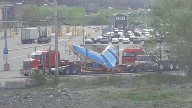 My new combat wing, arriving at Fairview Terminal, last month.